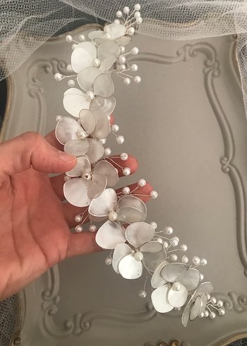 Diğer İnci ve Çiçek Detaylı Bohem Saç Aksesuarı