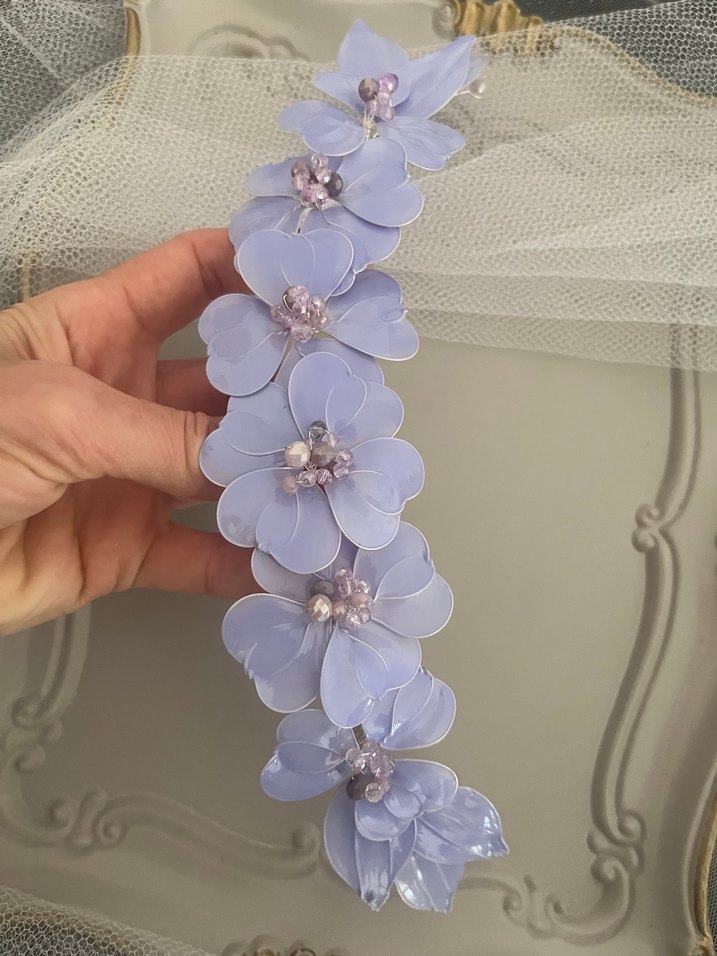 Bohem Çiçek Saç Aksesuarı Gelin Tacı - Görsel 5