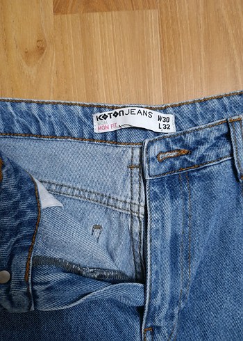 40 Beden mavi Renk Koton Jean