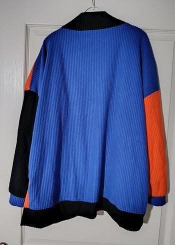 Renkli Pilili Kadın Hırka - Görsel 4