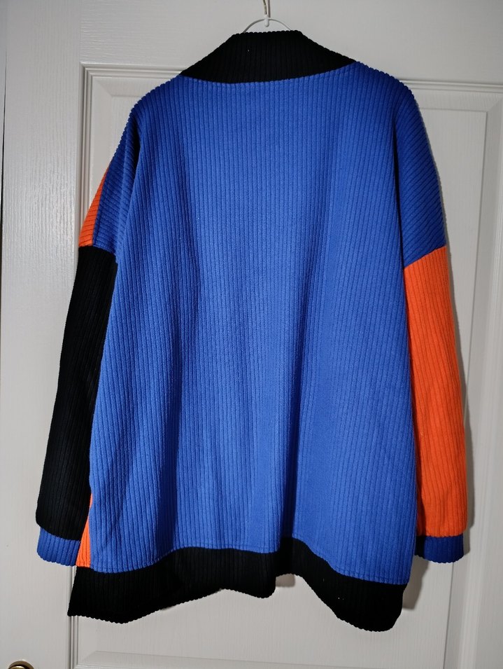 Renkli Pilili Kadın Hırka - Görsel 4