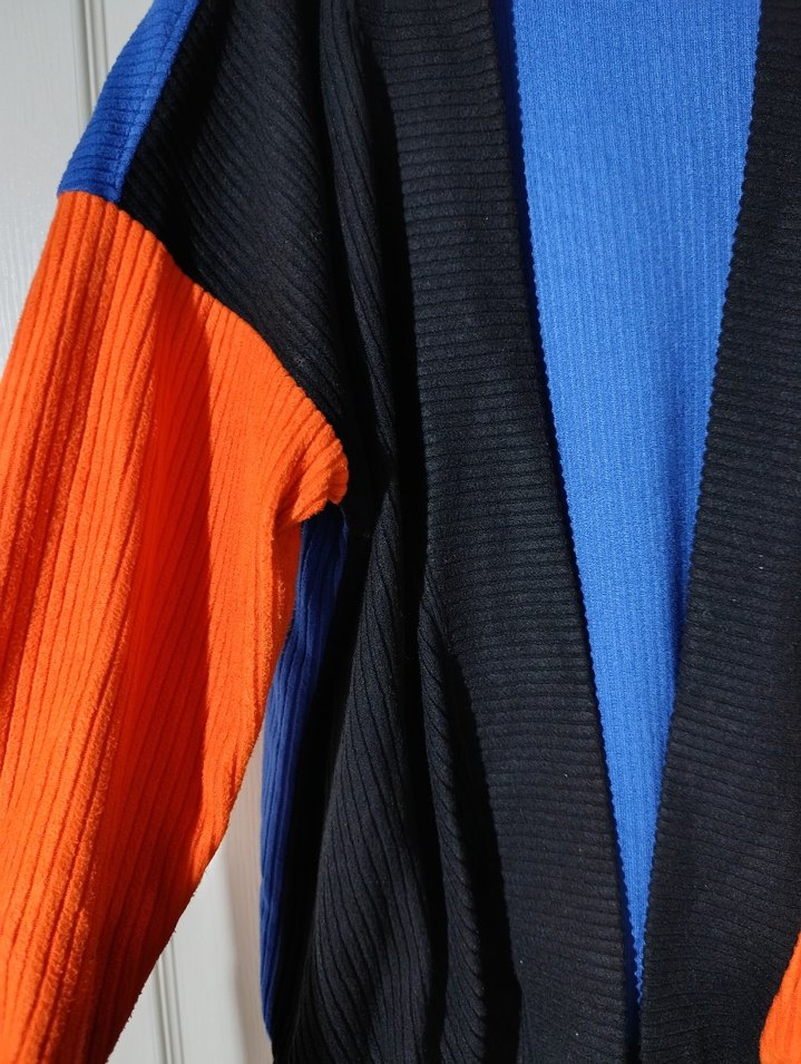 Renkli Pilili Kadın Hırka - Görsel 2