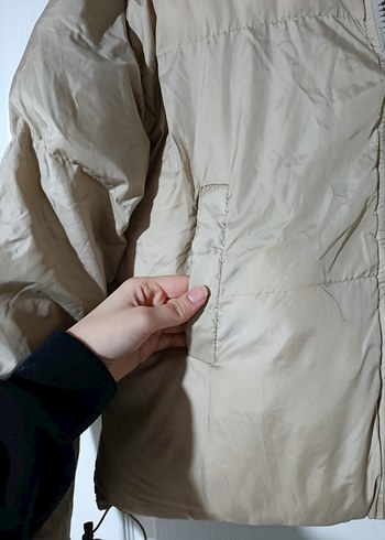 Bej Kadın Şişme Mont - Görsel 3