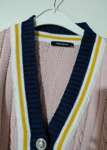 Trendyol Pembe Triko Hırka - Görsel 4