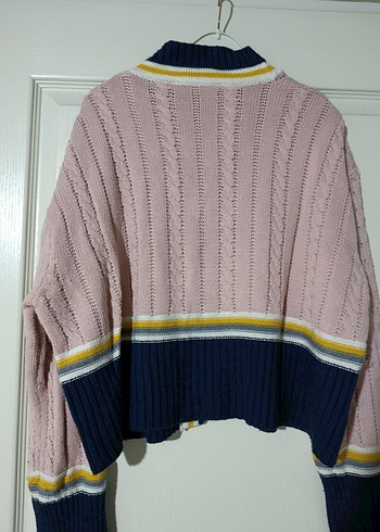 Trendyol Pembe Triko Hırka - Görsel 5