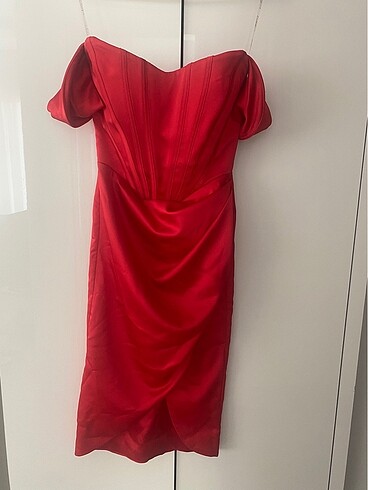 Jasmine Dress - Red abiye gigiis