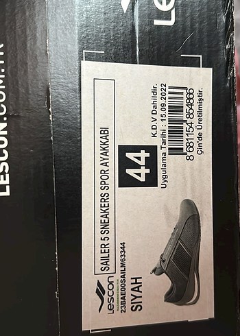 Lescon Siyah spor ayakkabı - Görsel 2