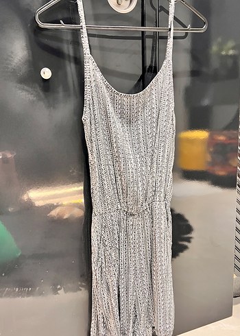 Gri Örme Kolsuz Kadın Tulum - Görsel 2