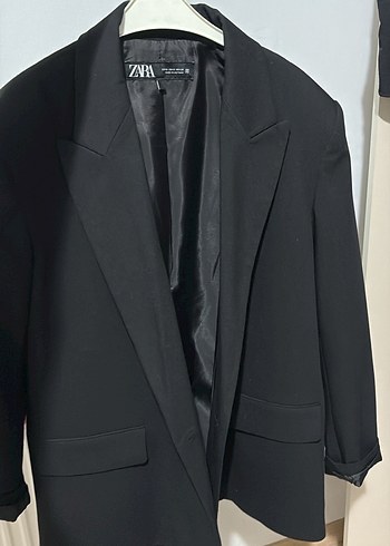 Zara Siyah Oversize Blazer Ceket