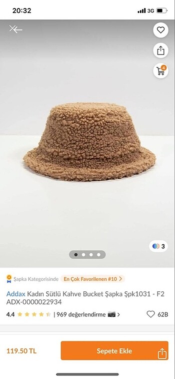 Kahverengi şapka