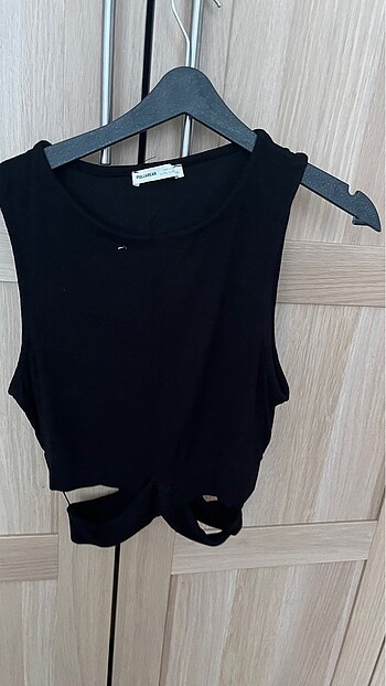 Pull and Bear Siyah bluz