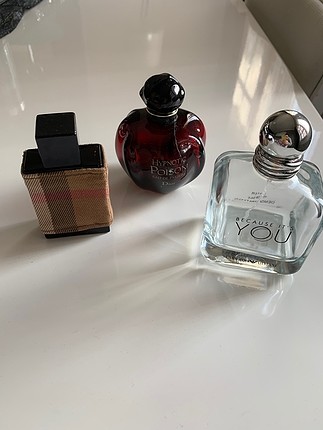 Hypnotic poison 100ml -Emporio Armani 100 ml- Burberry London 30