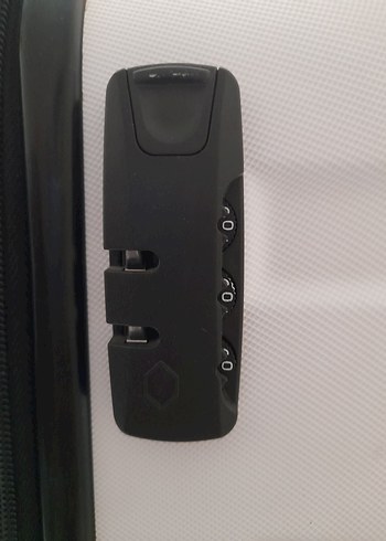 Büyük boy beyaz Valiz - Görsel 5