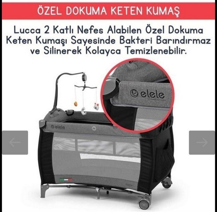 Bordo Gri Bebek Oyun Parkı Yatağı - Görsel 3