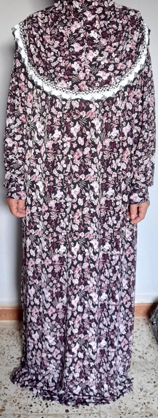 Desenli Namaz Elbisesi (tek parça) - Görsel 4