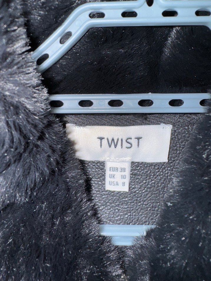 Kadın Çok Renkli Kürk Detaylı Midi Mont - Görsel 3