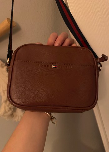 Kahverengi Deri Kadın Çapraz Çanta - Görsel 2