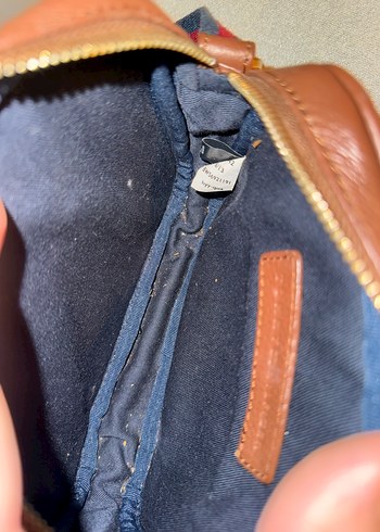 Kahverengi Deri Kadın Çapraz Çanta - Görsel 4