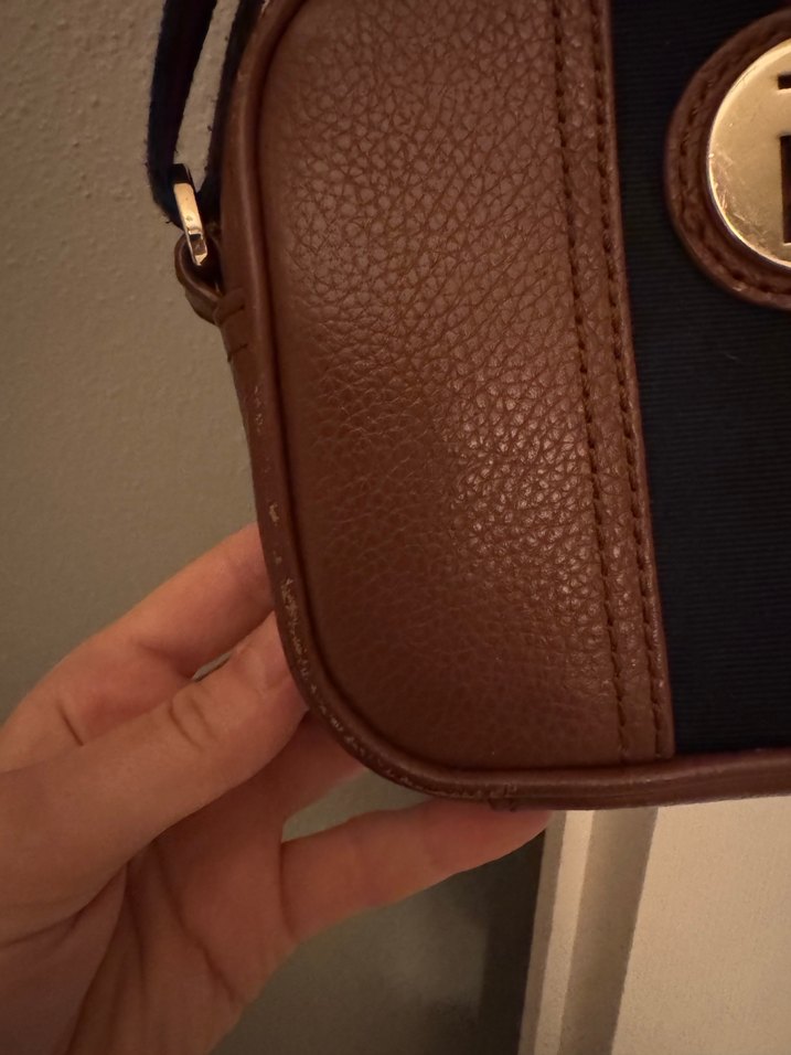 Kahverengi Deri Kadın Çapraz Çanta - Görsel 3