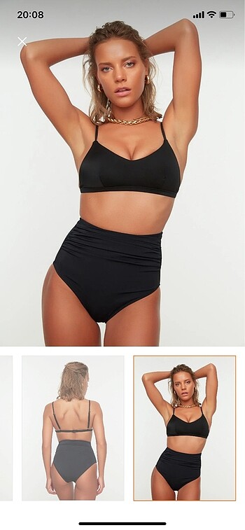 36 Beden siyah Renk Trendyolmilla bikini altı
