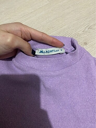 Lila balon kol bluz - Görsel 2