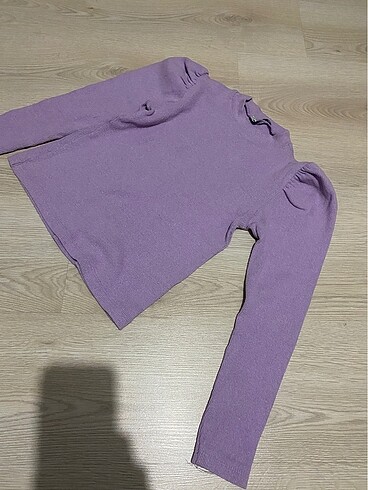 Lila balon kol bluz - Görsel 5