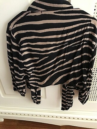 Zara Zara zebra desenli gömlek