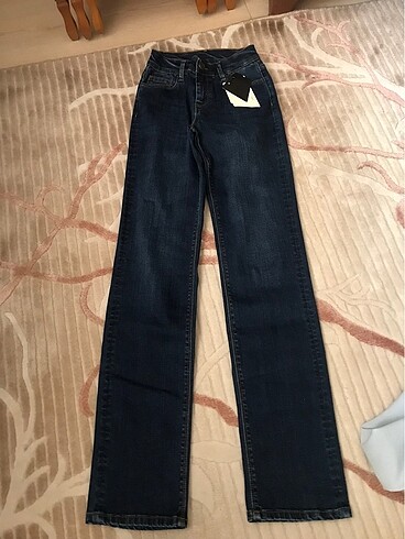 Lacivert mom jean