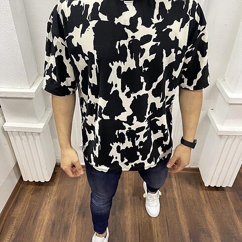 l Beden Oversize erkek tişört