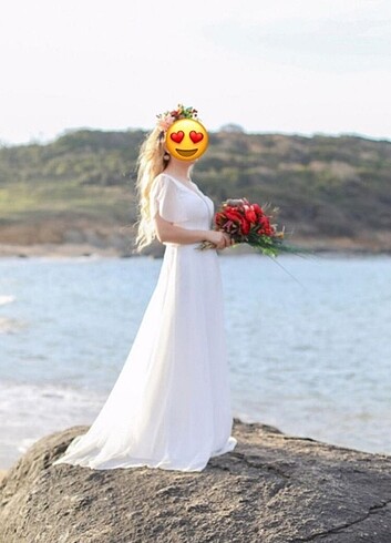 m Beden beyaz Renk Beyaz simli elbise
