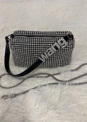 Alexander Wang Alexander Wang siyah taşlı kadın çantası