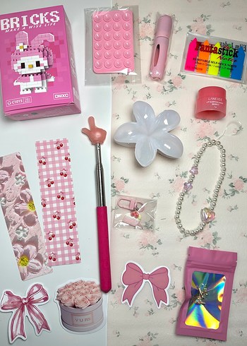 Pembe temalı box