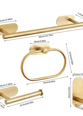 Altın Renk Mutfak Aksesuar Seti - Görsel 2