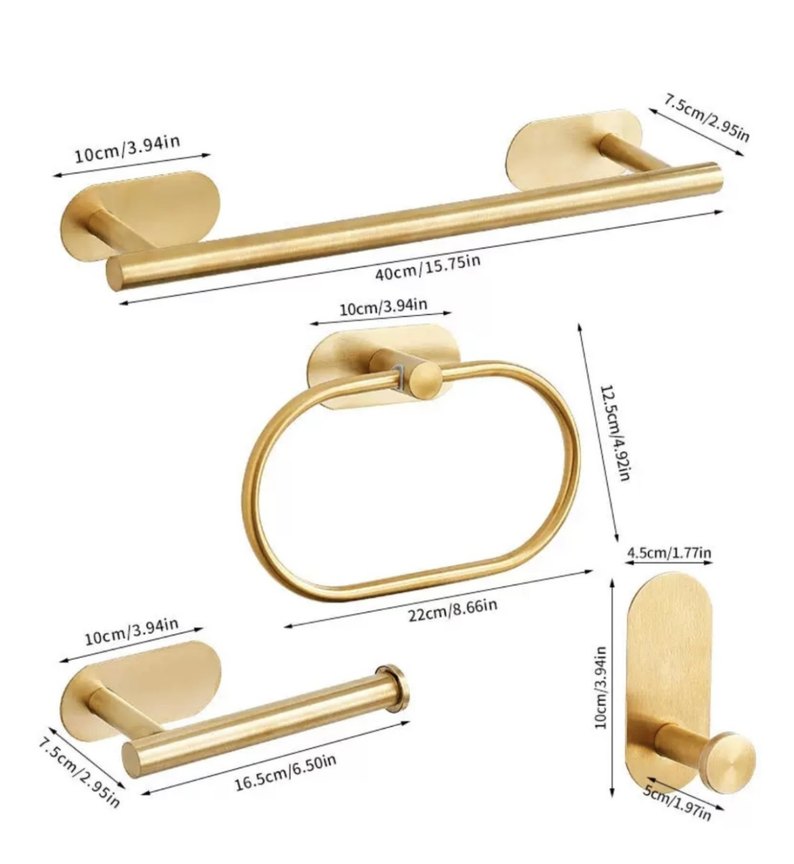 Altın Renk Mutfak Aksesuar Seti - Görsel 2