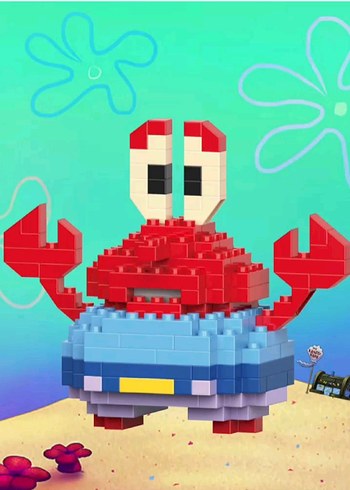 Renkli Lego Yengeç Figürü Bricks - Görsel 2