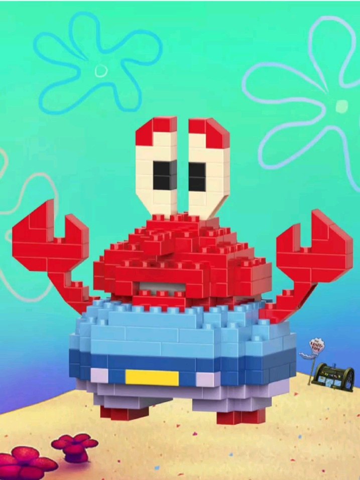 Renkli Lego Yengeç Figürü Bricks - Görsel 2