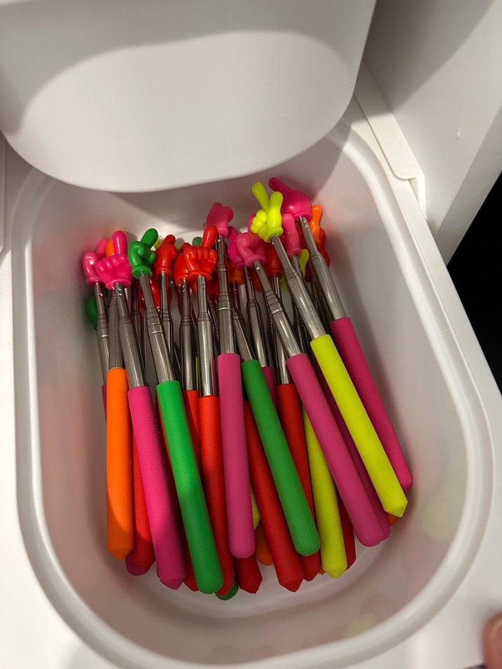 Renkli İşaret Parmaklı Teleskopik parmak - Görsel 2