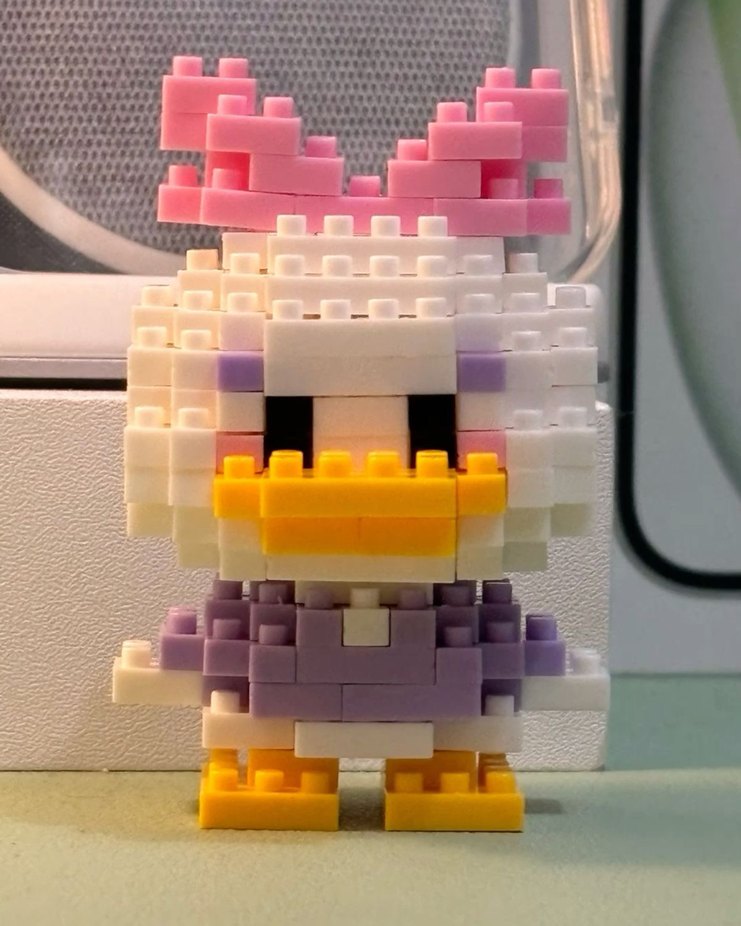 Pastel Mor Lego Ördek Figürü 4.6CM - Görsel 3