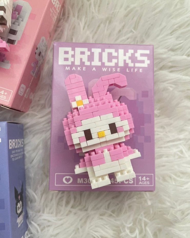 Pembe My Melody Lego Figürü 145 Parça Bricks Mini Lego - Görsel 3