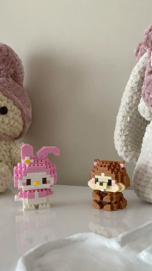 Pembe My Melody Lego Figürü 145 Parça Bricks Mini Lego - Görsel 4