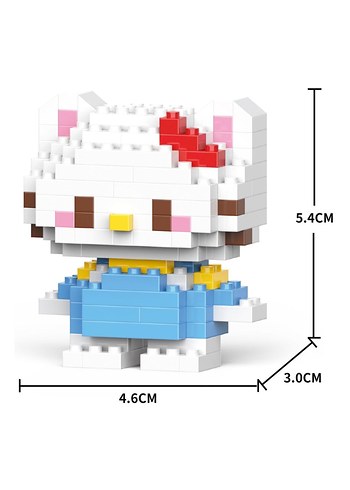 Renkli Hello Kitty Lego Seti 142 Parça Bricks Mini Lego - Görsel 2