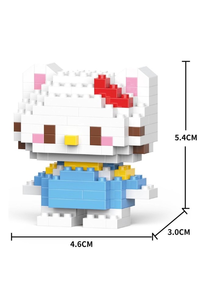 Renkli Hello Kitty Lego Seti 142 Parça Bricks Mini Lego - Görsel 2