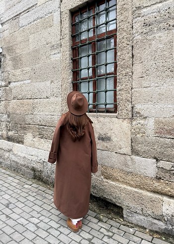 diğer Beden Taba Kadın Midi Kaban