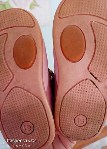 19 Beden Kız çocuk ilk adım ayakkabisi ortopedik taban orjinal ürün 