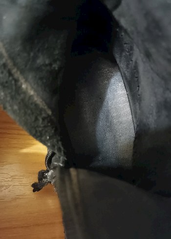 Kadın Siyah Deri Uzun Tokalı Çizme - Görsel 10