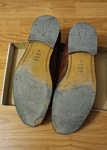 Kahverengi Deri Klasik Erkek Ayakkabısı - Görsel 8