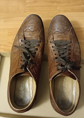 Kahverengi Deri Klasik Erkek Ayakkabısı - Görsel 4