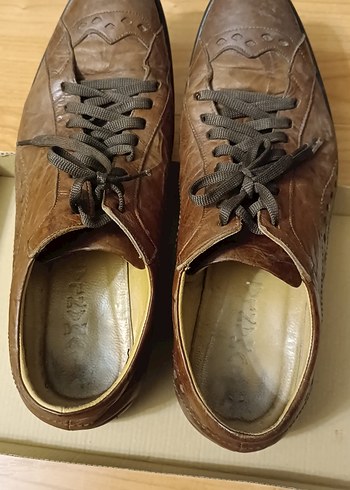 Kahverengi Deri Klasik Erkek Ayakkabısı - Görsel 5