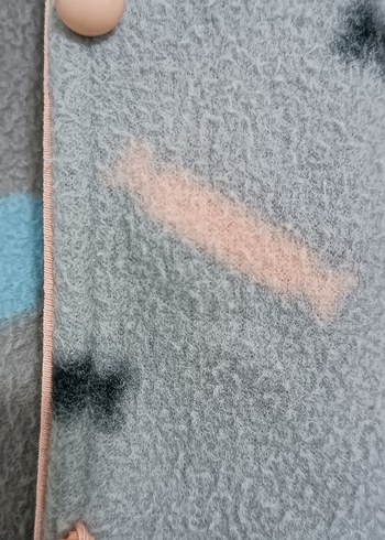 Gri Desenli Polar Pijama Takımı - Görsel 7