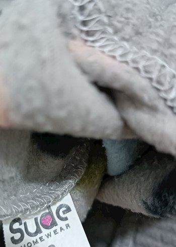 Gri Desenli Polar Pijama Takımı - Görsel 8